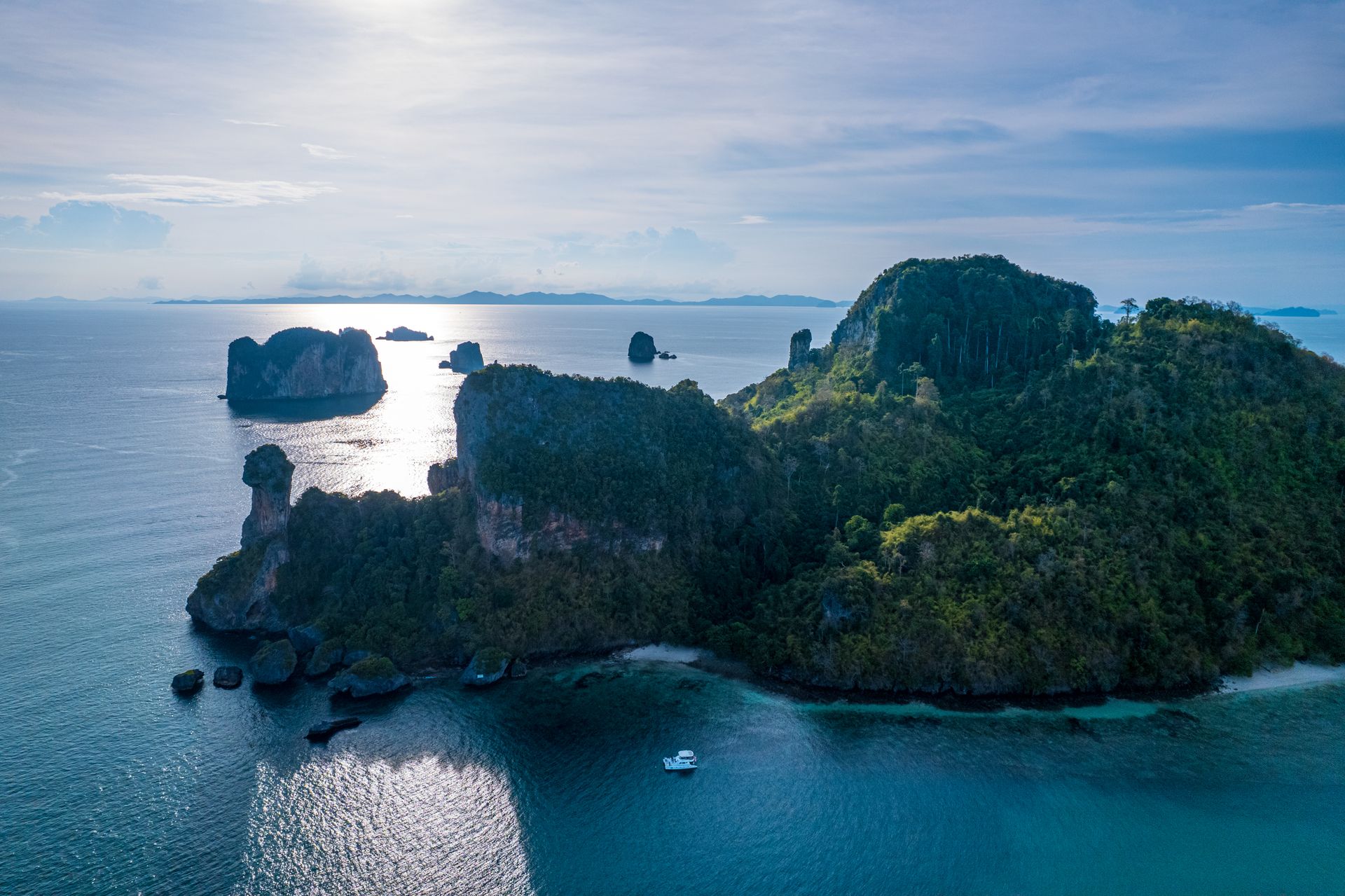 Krabi coastline from above